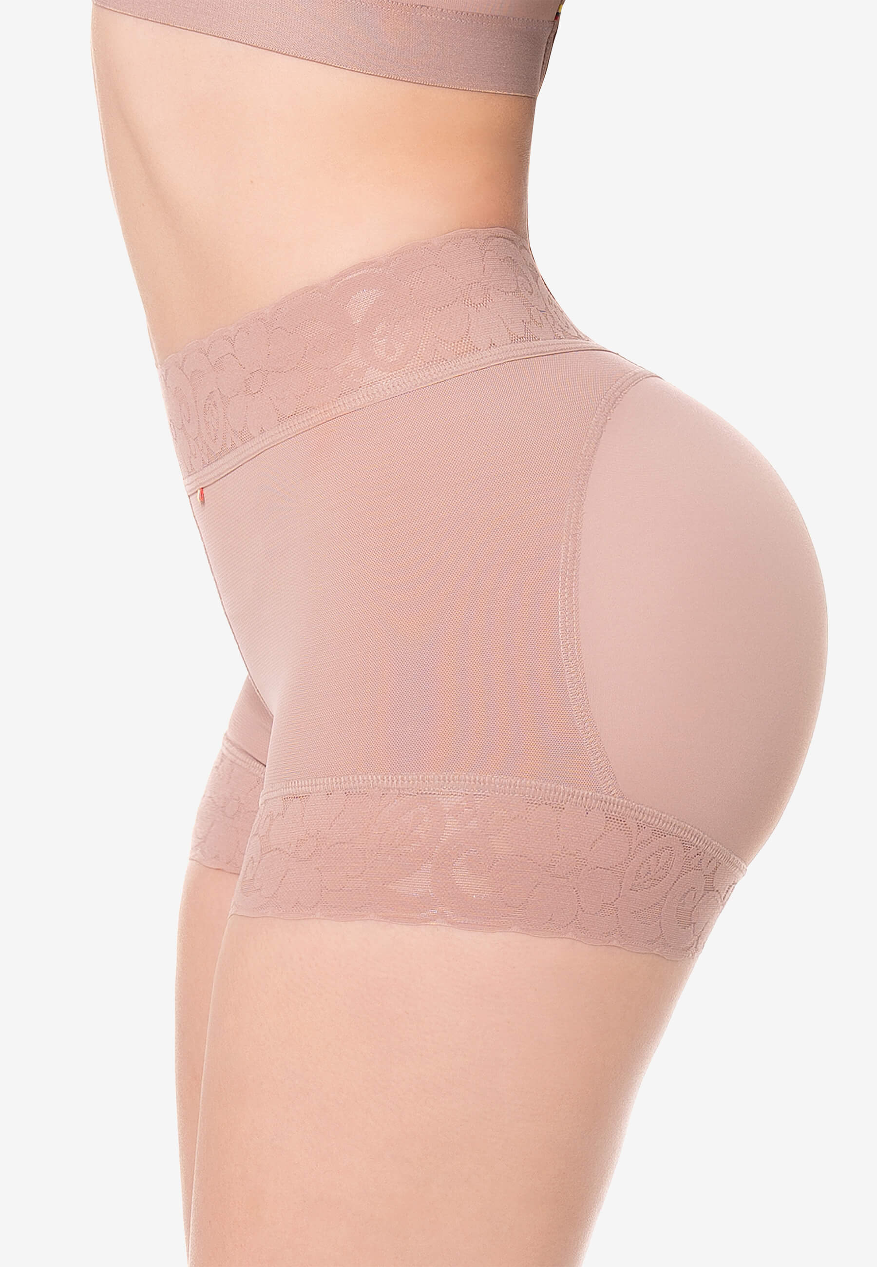 Short Alessia extracorto con realce Cocoa